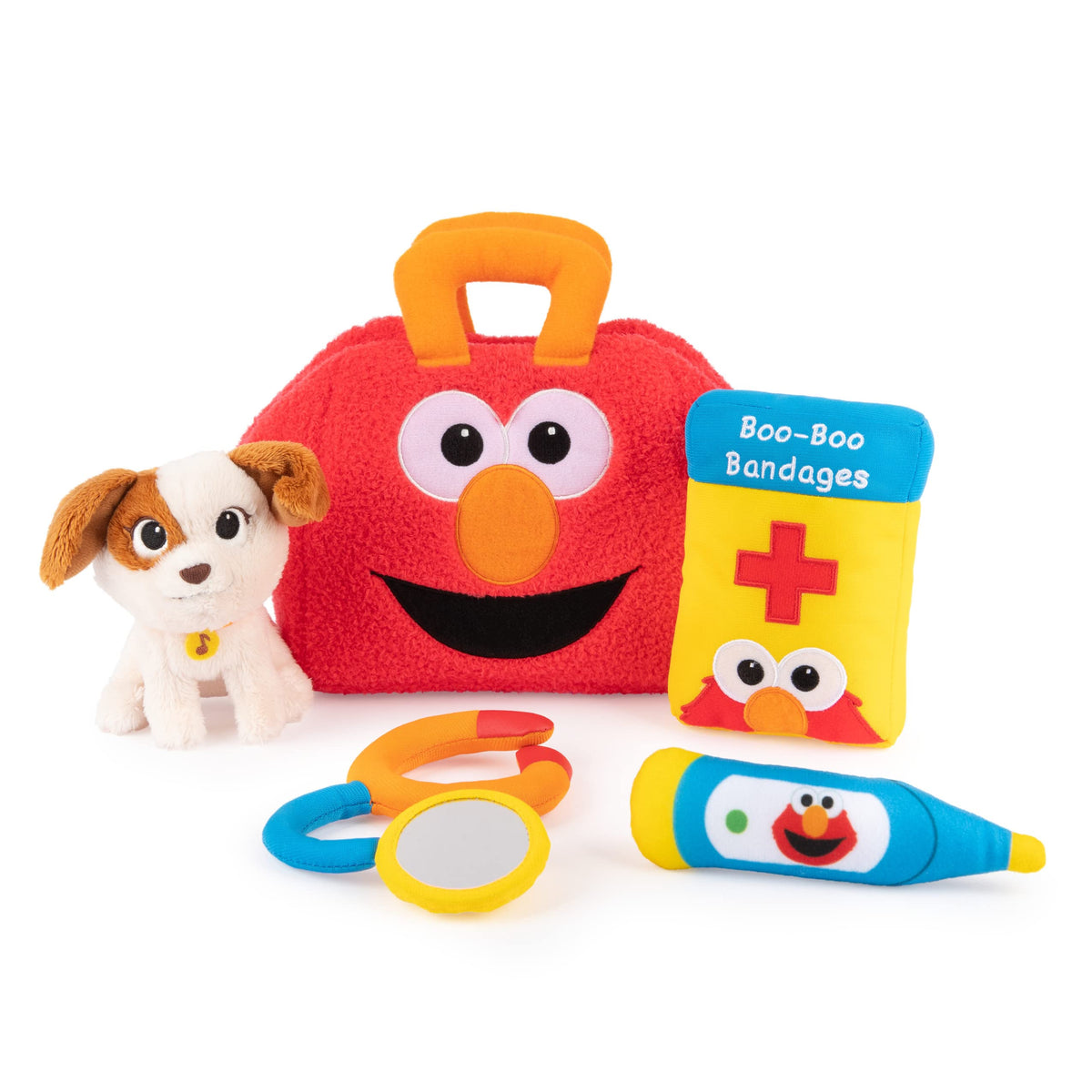 GUND Sesame Street Official Furry Friends Forever Elmo & Tango Checkup Playset – 8” Premium Plush for Ages 1+
