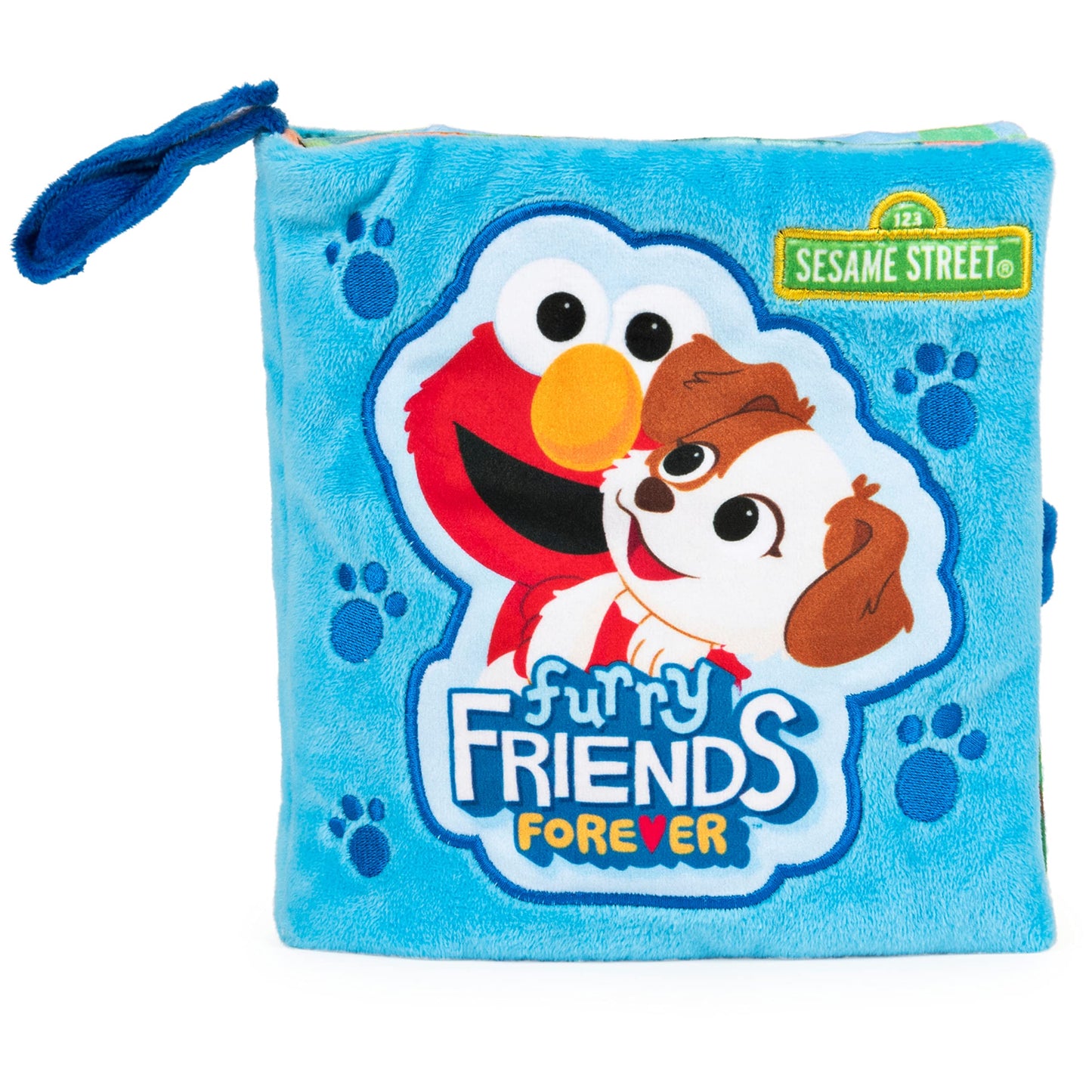 GUND Sesame Street Furry Friends Forever Soft Book – Plush Sensory Toy for Ages 1+