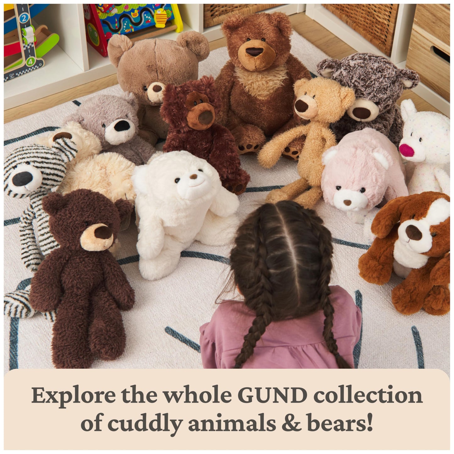 GUND Original Snuffles Teddy Bear - Premium 10” Plush for Ages 1+ (Gray)