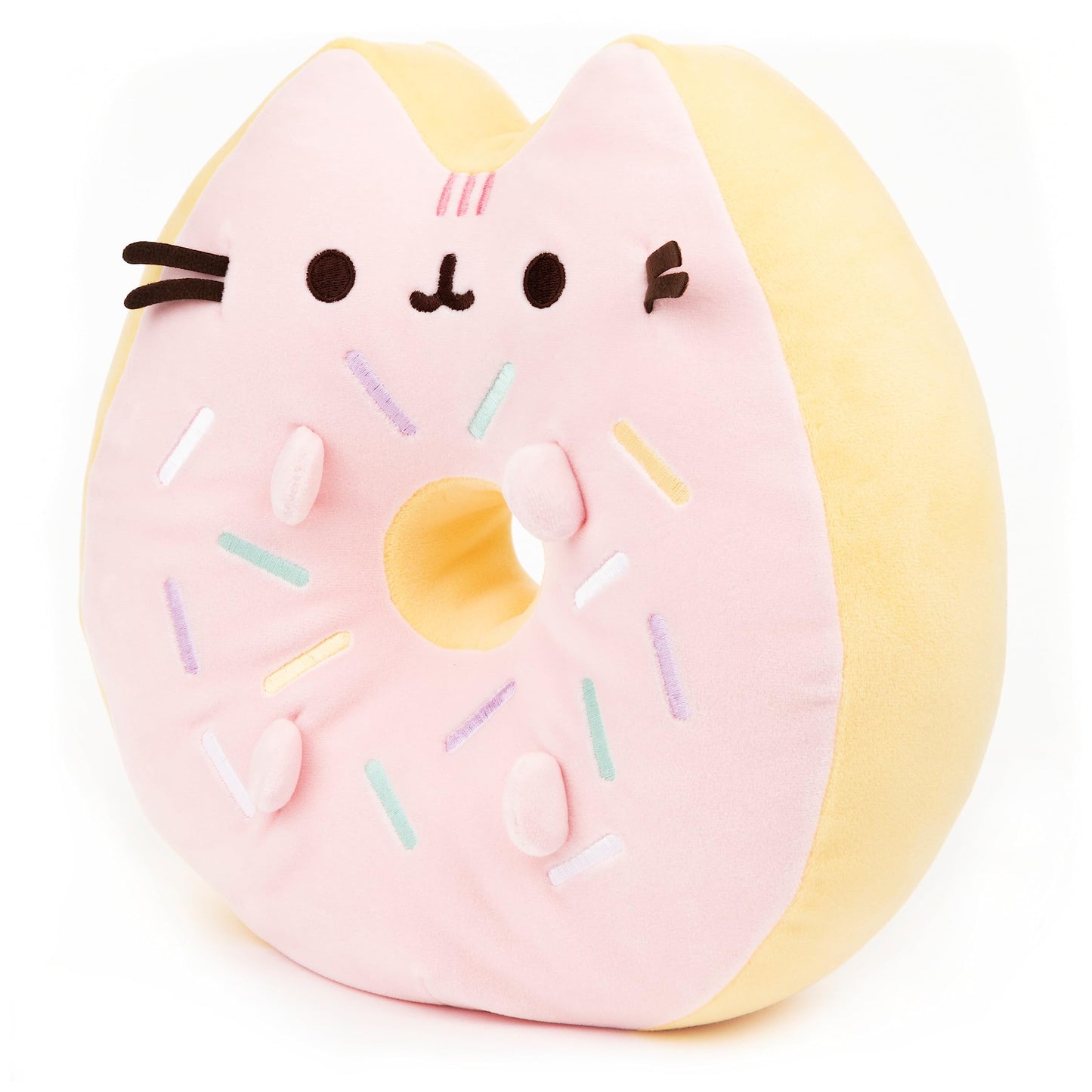 GUND Sprinkle Donut Pusheen Squishy Plush — 12-Inch Pink & Mint