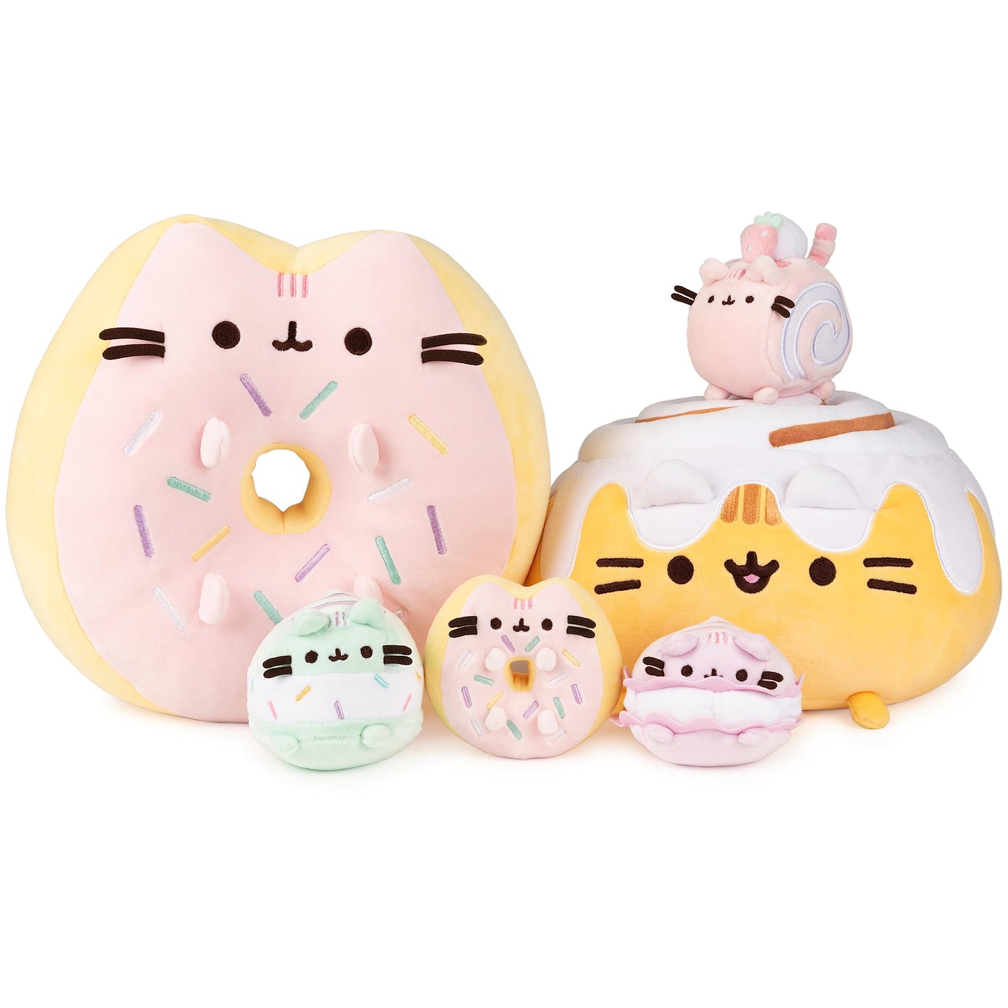 GUND Sprinkle Donut Pusheen Squishy Plush — 12-Inch Pink & Mint