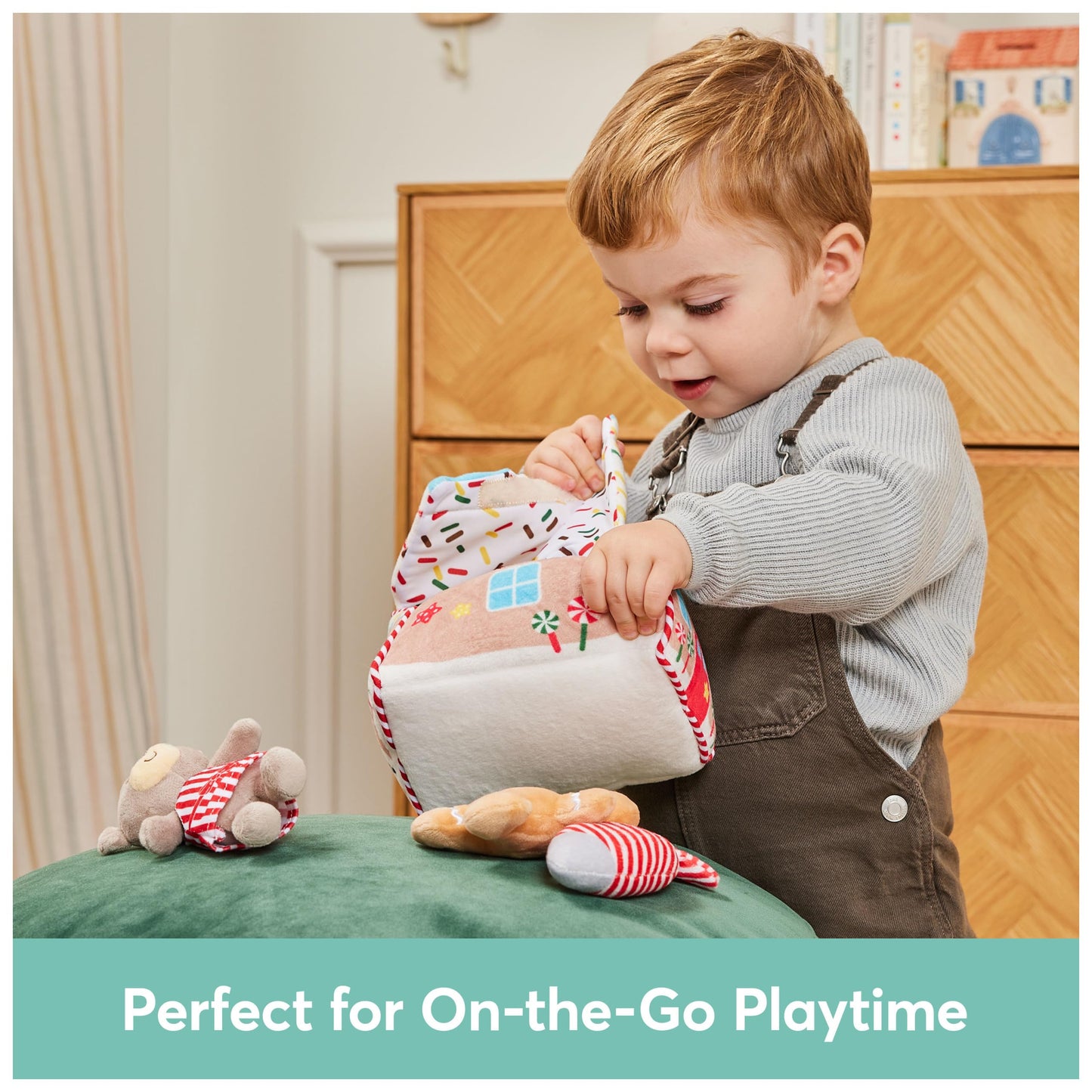 GUND Baby Play Soft Collection: My First Gingerbread House 5-Piece Sensory Playset