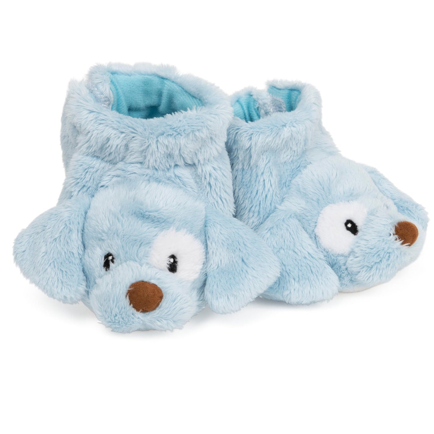 GUND Spunky Puppy Rattle Booties – Soft Blue Baby Shoes with Rattle