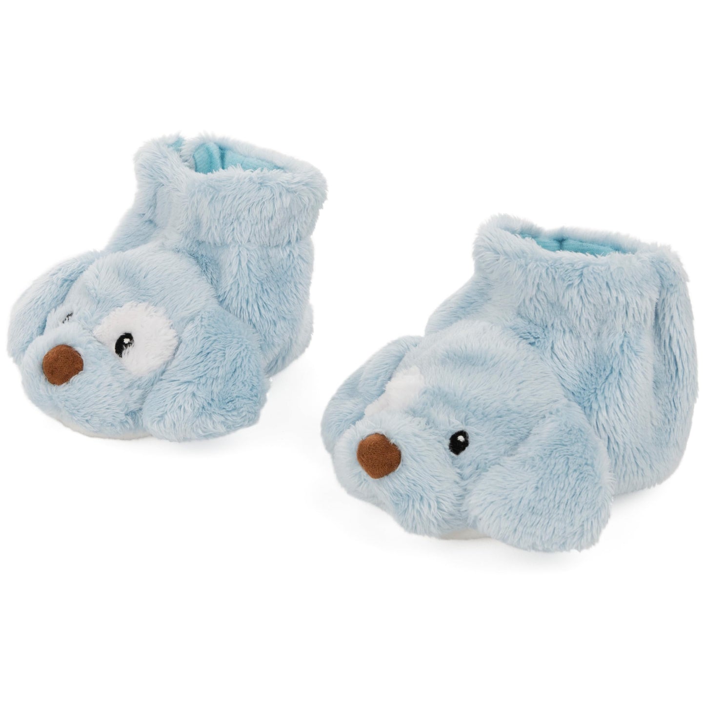GUND Spunky Puppy Rattle Booties – Soft Blue Baby Shoes with Rattle