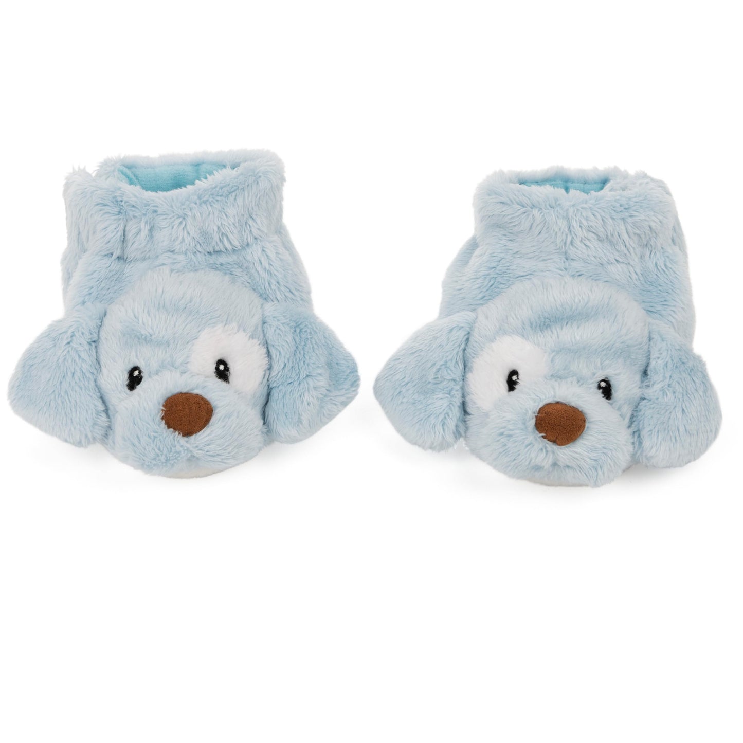 GUND Spunky Puppy Rattle Booties – Soft Blue Baby Shoes with Rattle