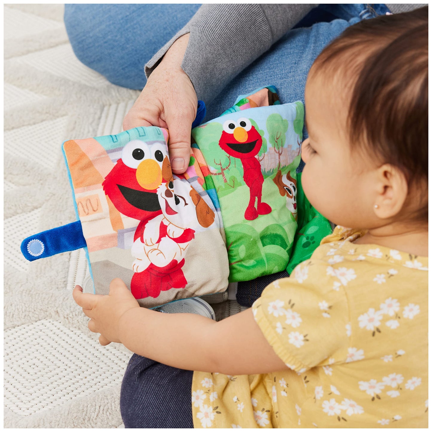 GUND Sesame Street Furry Friends Forever Soft Book – Plush Sensory Toy for Ages 1+