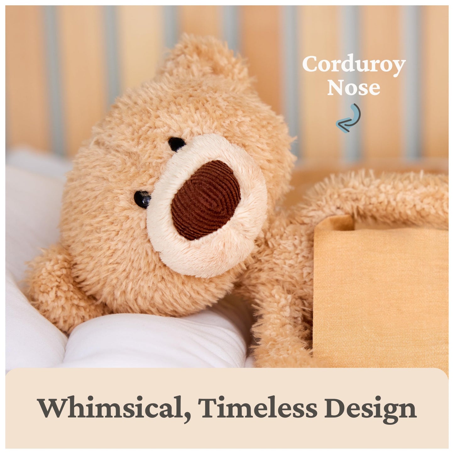 GUND Toothpick 15-Inch Classic Teddy Bear – Slender Plush Toy