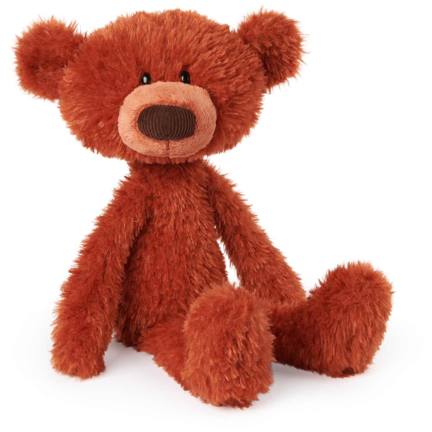 GUND Toothpick Pumpkin Pie Bear – 15” Burnt-Orange Plush, Floppy Limbs