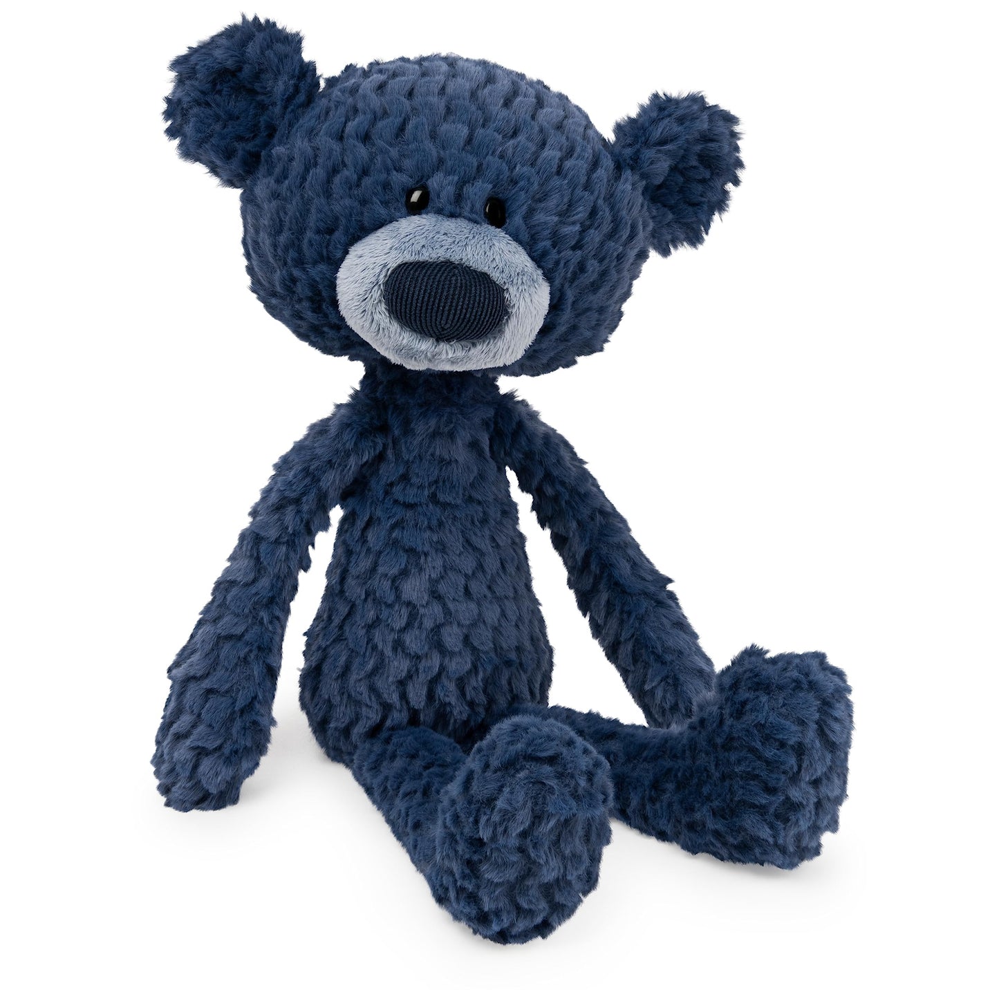 GUND Toothpick Ripple Teddy Bear – 15-Inch Navy Plush Take-Along Friend
