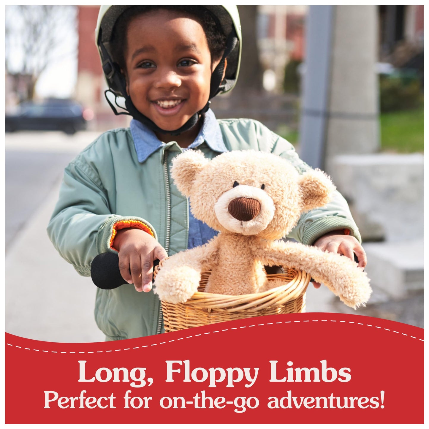 GUND Toothpick 15” Classic Teddy Bear – Soft Take-Along Plush for Kids & Collectors
