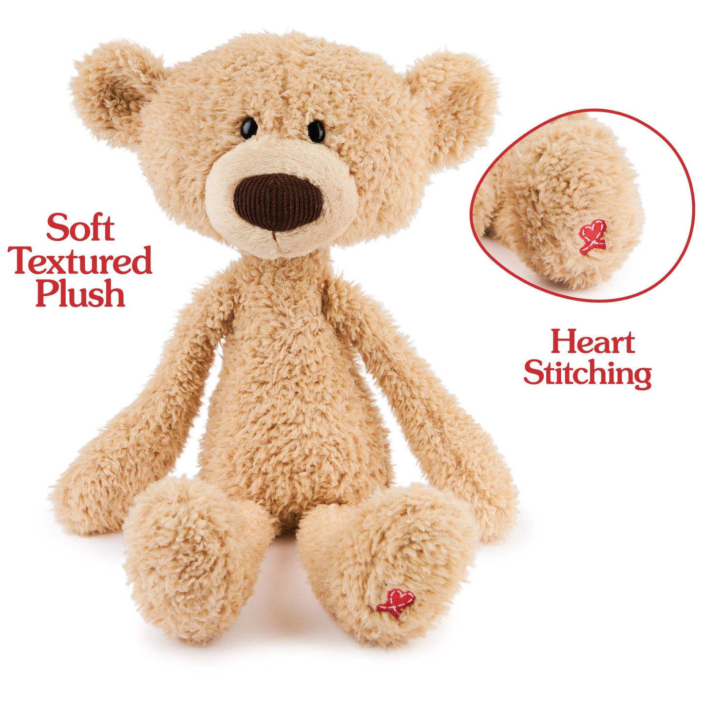 GUND Toothpick 15” Classic Teddy Bear – Soft Take-Along Plush for Kids & Collectors