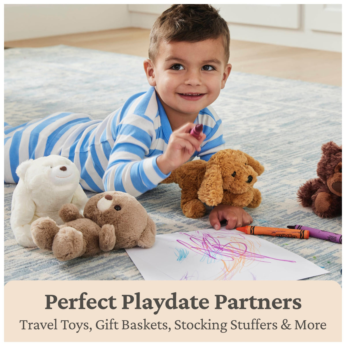 GUND Toothpick Teddy Bear (7-inch) – Littles Plush Toy for Ages 1+, Soft and Huggable