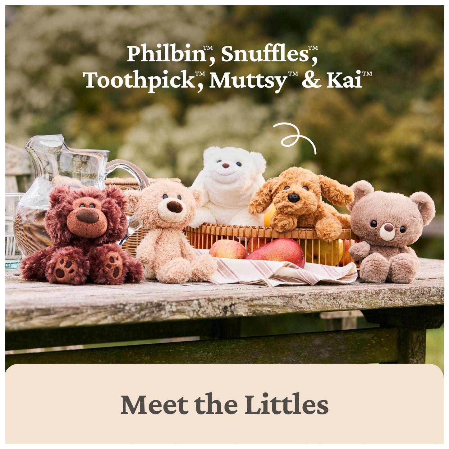 GUND Toothpick Teddy Bear (7-inch) – Littles Plush Toy for Ages 1+, Soft and Huggable