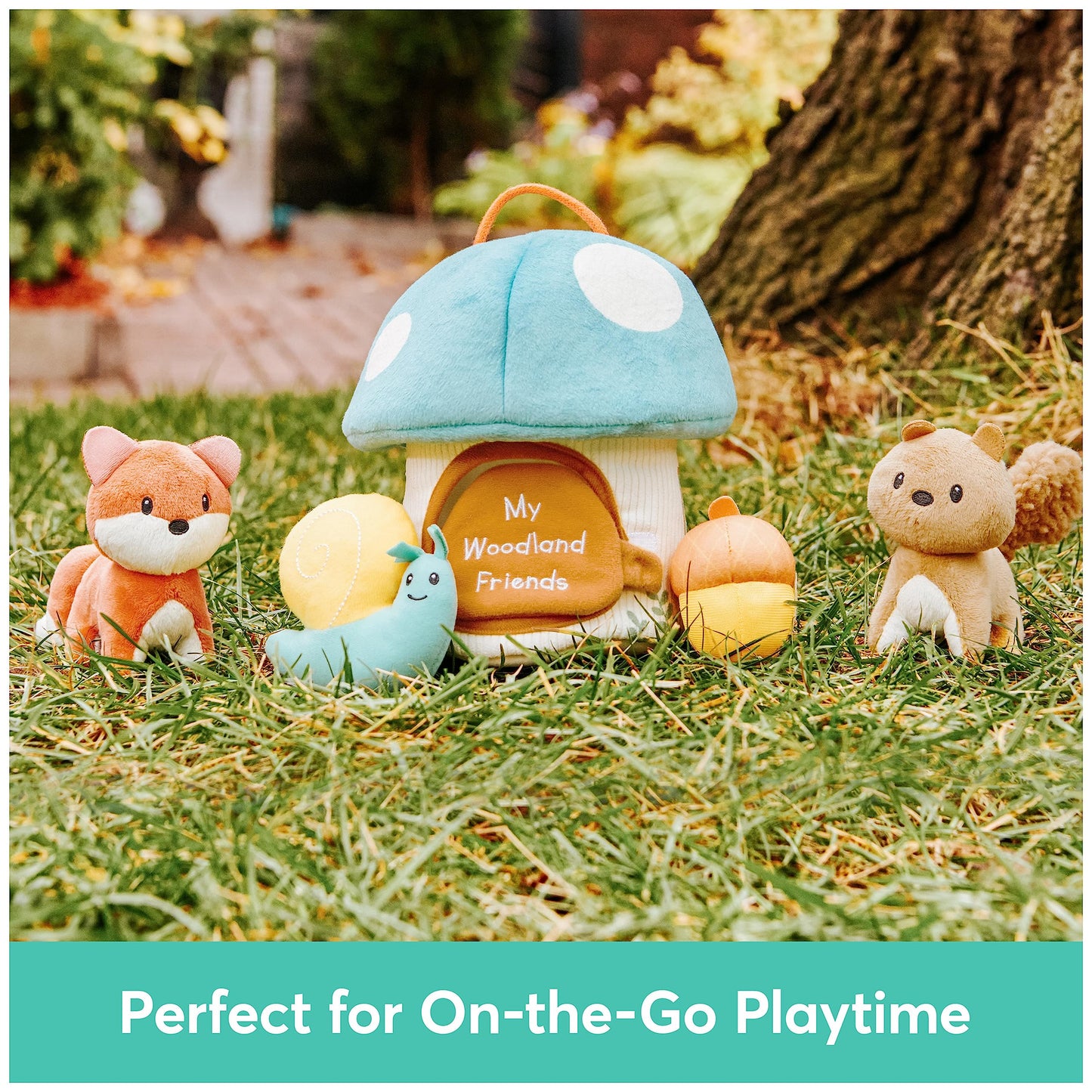 GUND My Woodland Friends 5-Piece Plush Playset – Sensory Toys for Babies