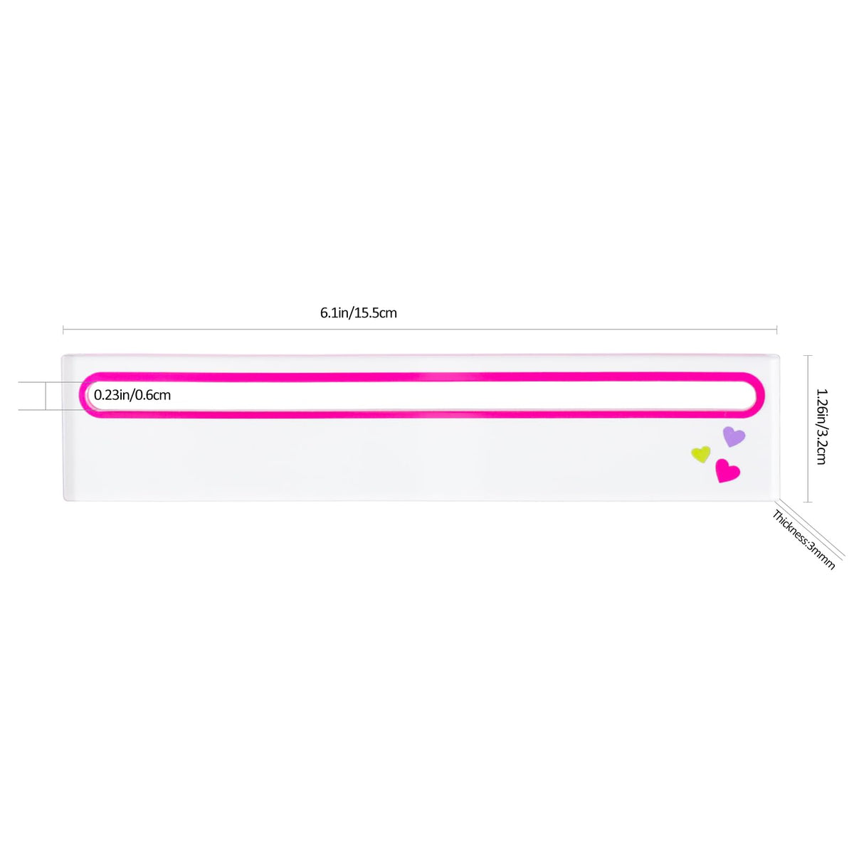 GUSTARIA 4-Piece Mahjong Card Reader Set in Pink | Acrylic Card Line Finder & Rules Helper