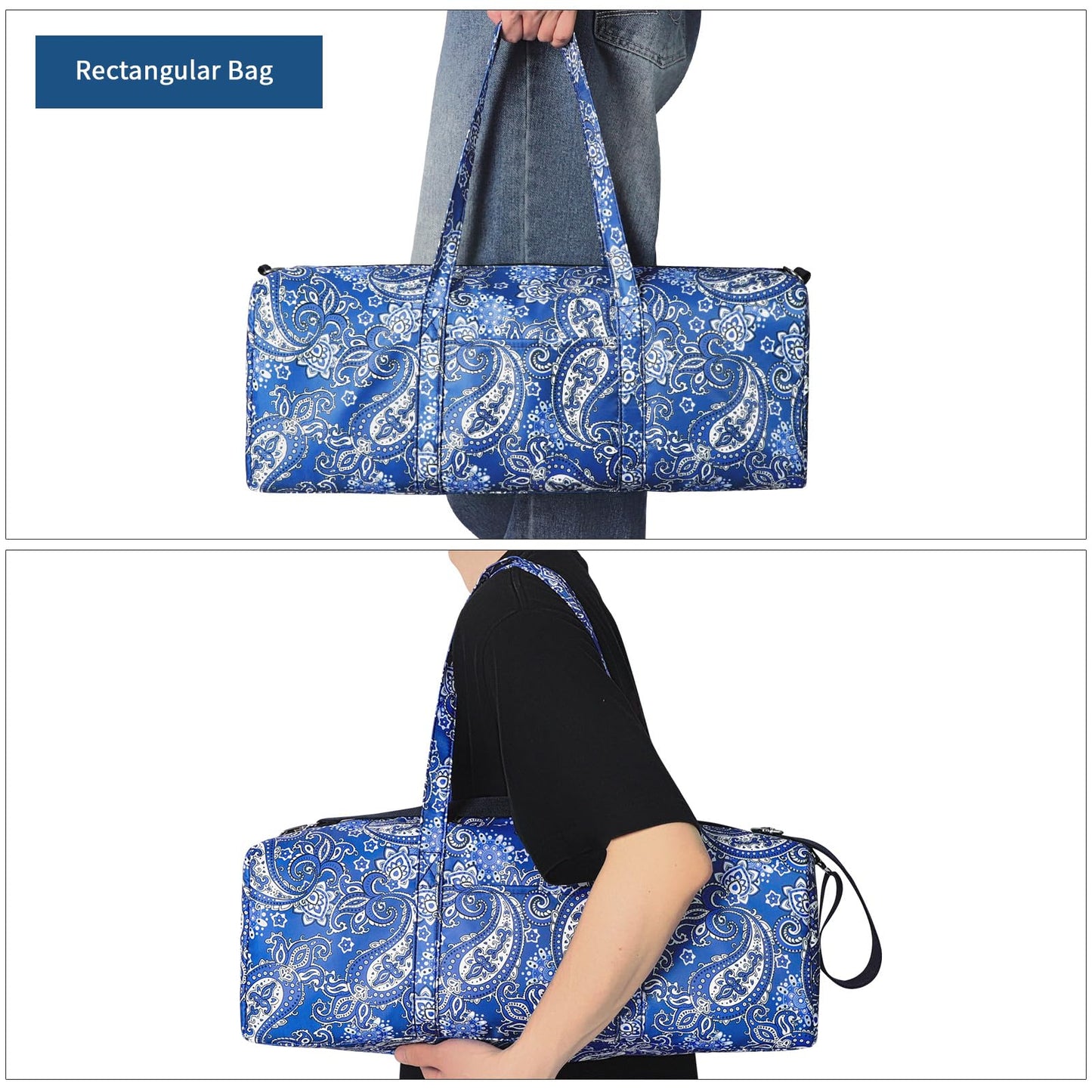 GUSTARIA Blue American Mahjong Bag for Racks, Pushers & Tiles – Case Only