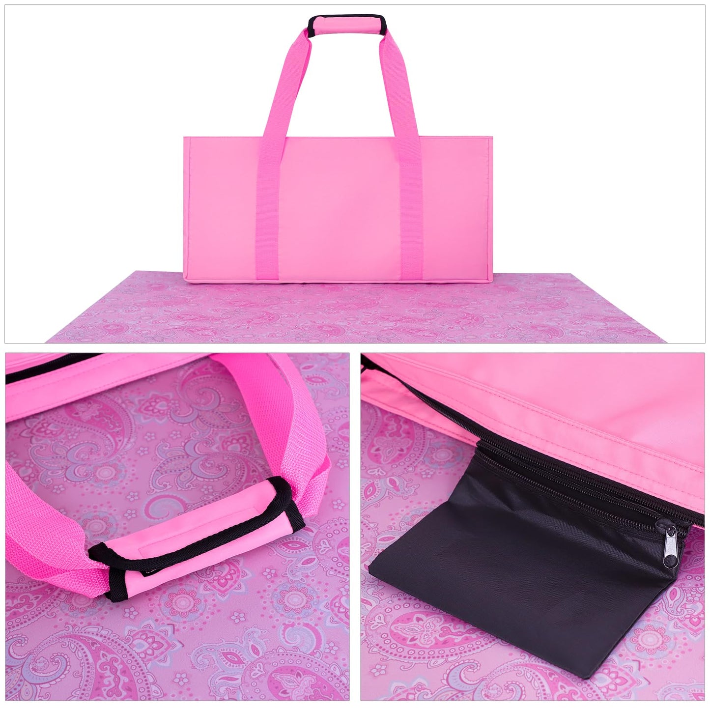 GUSTARIA American Mahjong Game Set – 166 Pink Tiles, Pink Bag & Accessories, 4 Clear Racks & Pushers