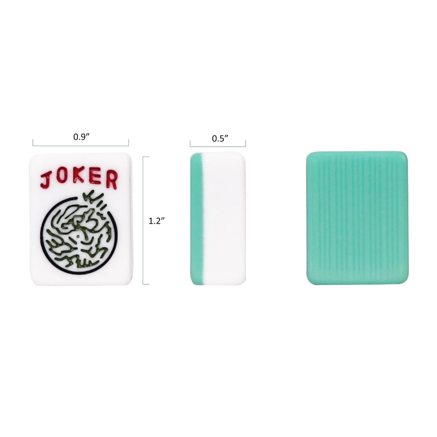 GUSTARIA American Mahjong Game Set – 166 Light Green Tiles, 4 All-in-One Racks, Carrying Bag