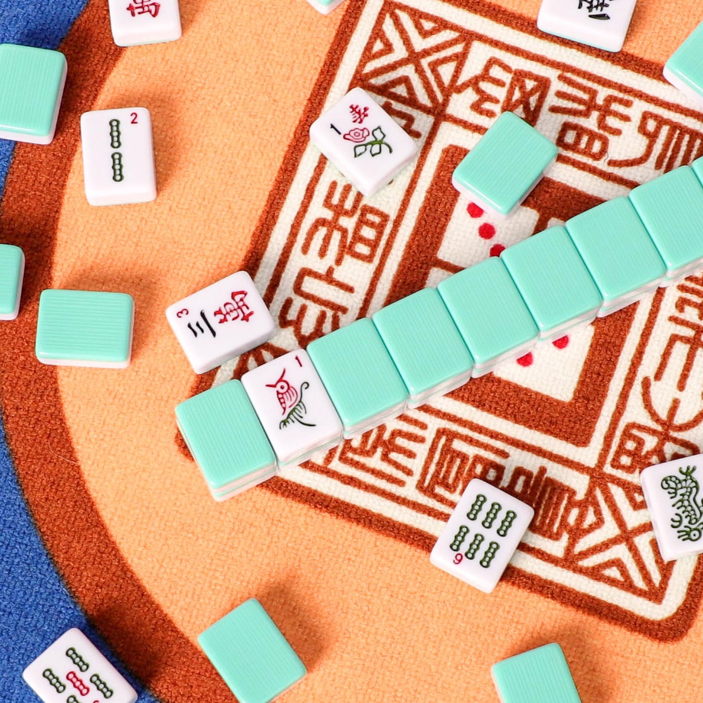 GUSTARIA American Mahjong Tiles (1.2”) – 166 Tiles with Light Green Color