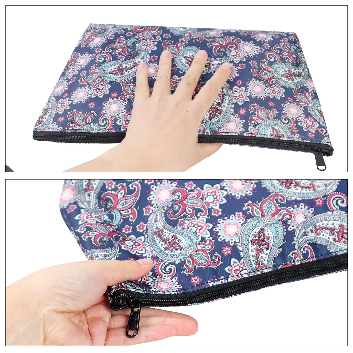 GUSTARIA Empty Mahjong Bag - Thickened Dark Blue Case for American Mahjong Tiles (13 x 7.8 x 3.2 in)