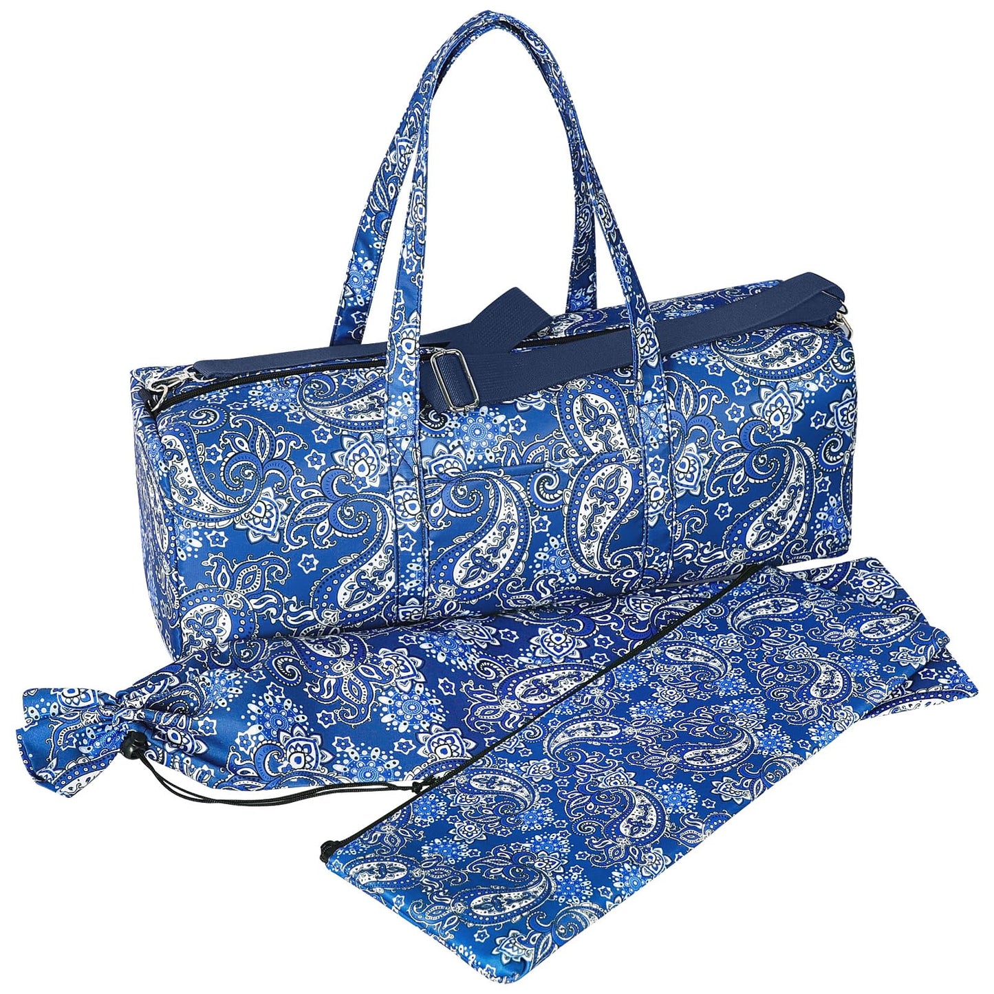 GUSTARIA Blue American Mahjong Bag for Racks, Pushers & Tiles – Case Only