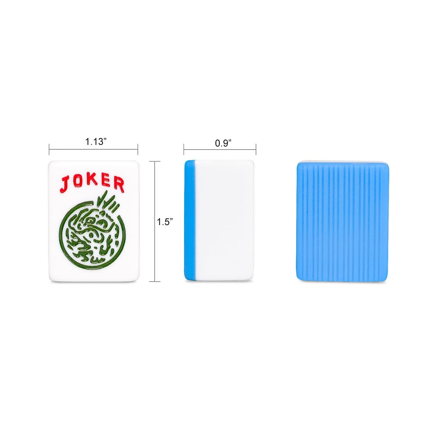 GUSTARIA American Mahjong Game Set – 166 Large 1.5-Inch Tiles with Blue Carrying Bag