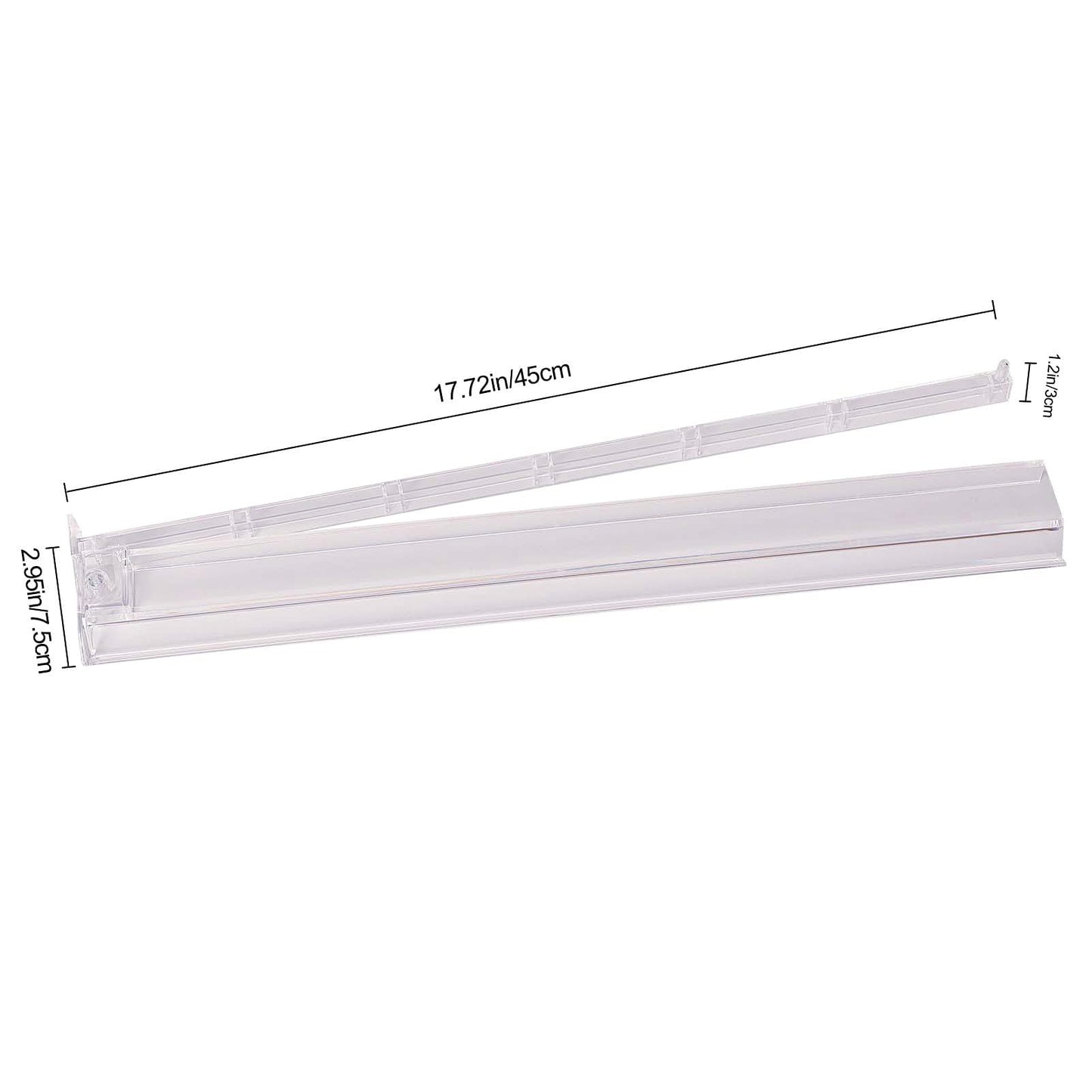 GUSTARIA Mahjong All-in-One Tile Rack & Pusher – Clear Acrylic, White, Set of 4