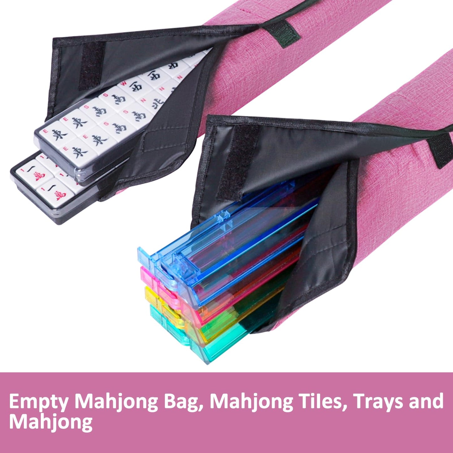 GUSTARIA Empty Mahjong Bag with Two Wrappers — Case Only for American Mahjong