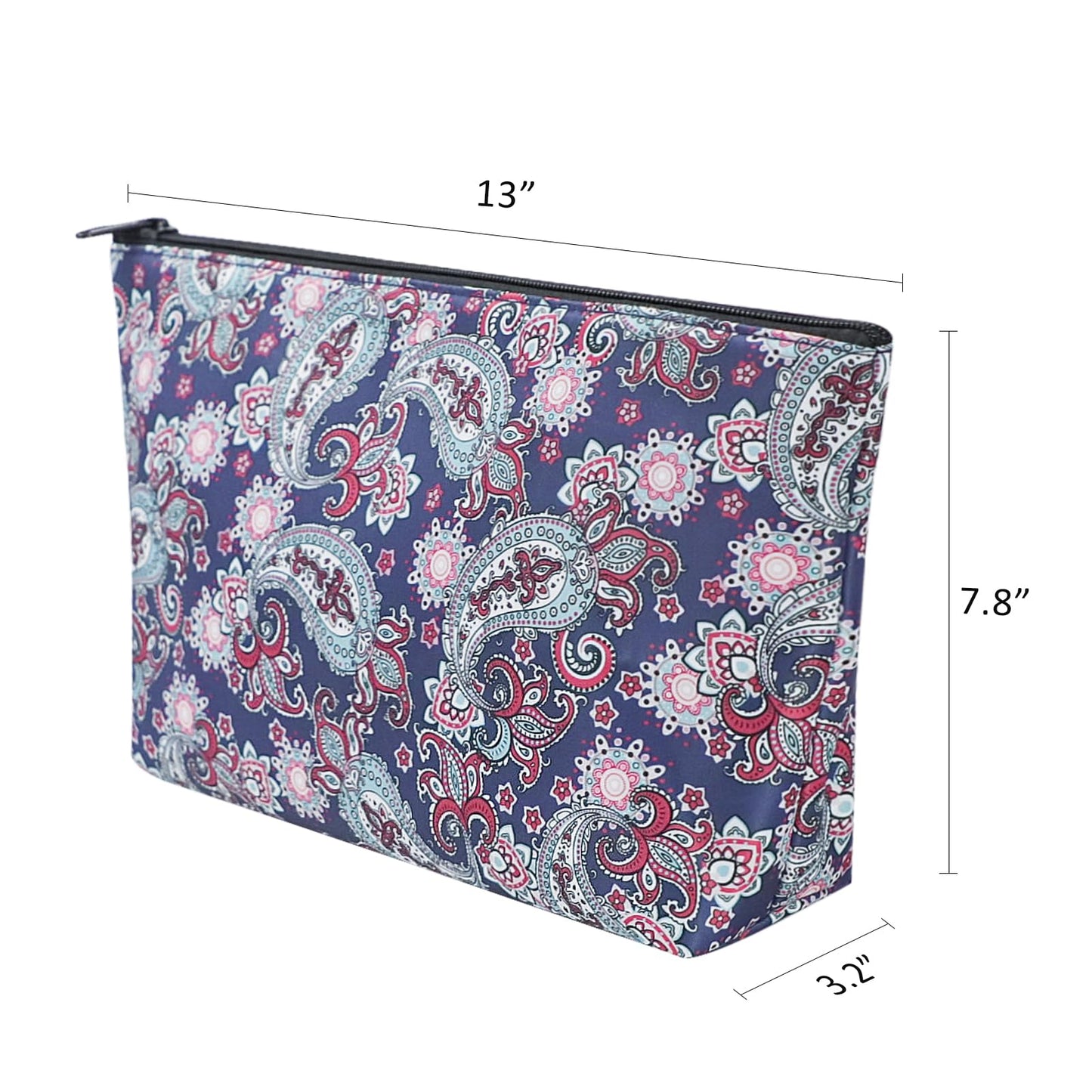 GUSTARIA Empty Mahjong Bag - Thickened Dark Blue Case for American Mahjong Tiles (13 x 7.8 x 3.2 in)