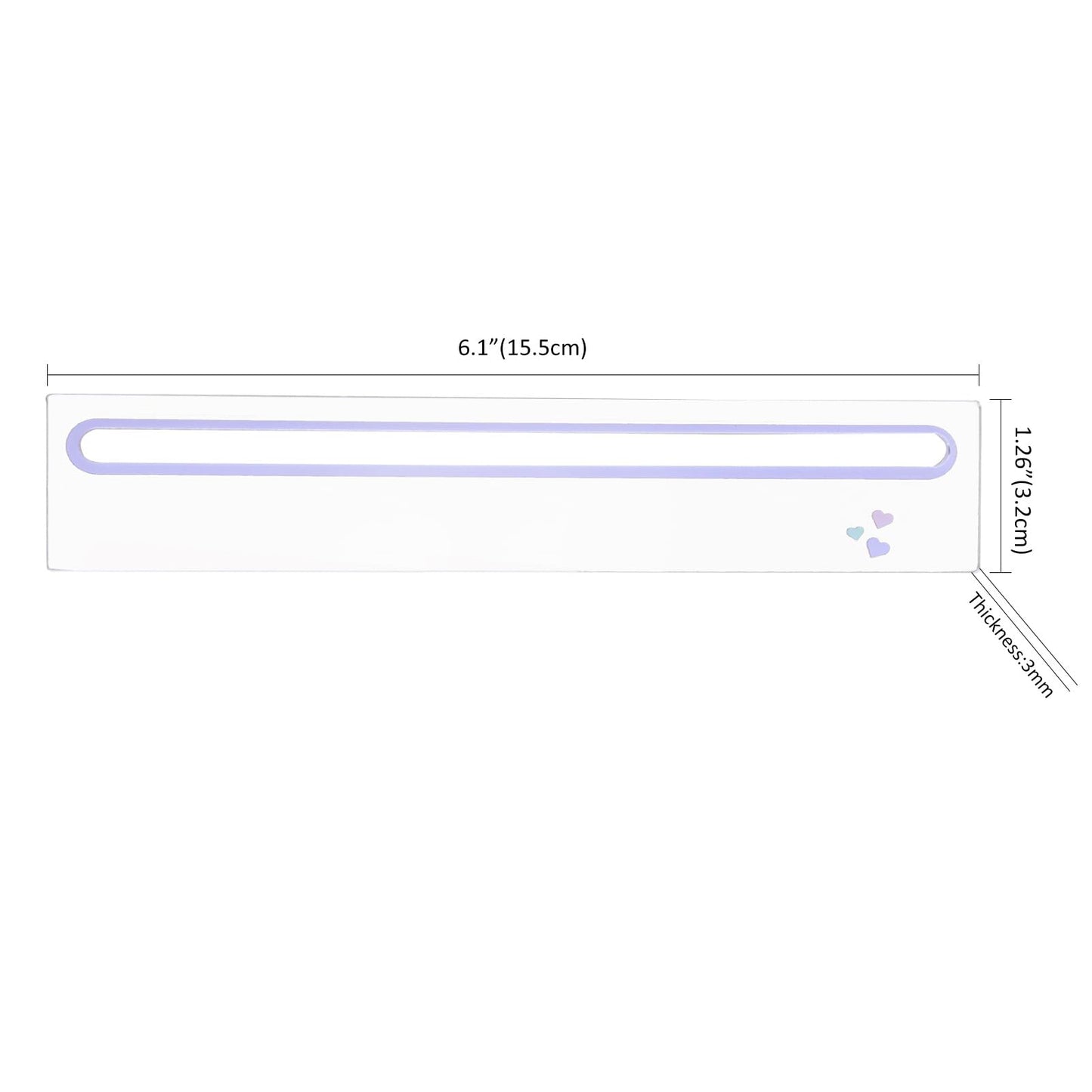 GUSTARIA 1 PCS Card Reader for Mahjong (Purple) – Acrylic, Rules Helper