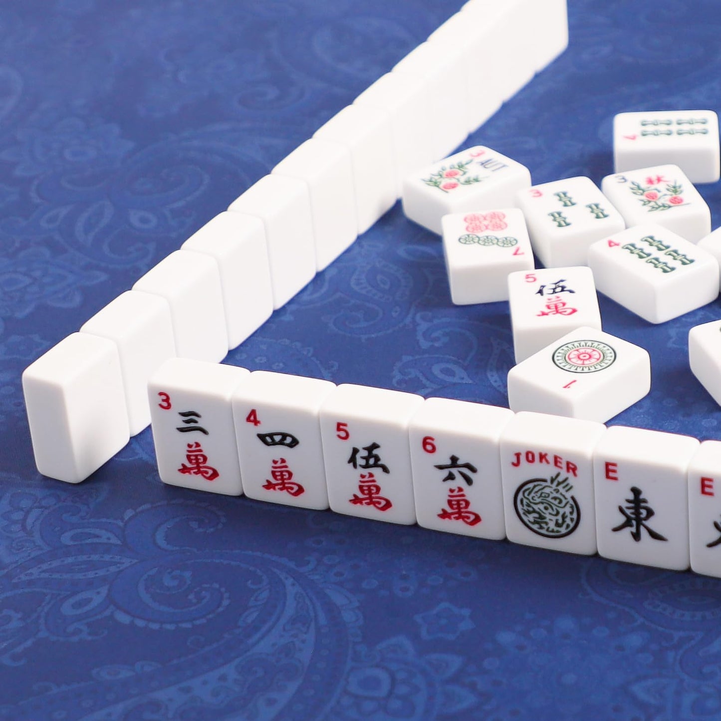 GUSTARIA Mahjong Mat 31.5 x 31.5 Inches – No-Slip, Printed Table Cover
