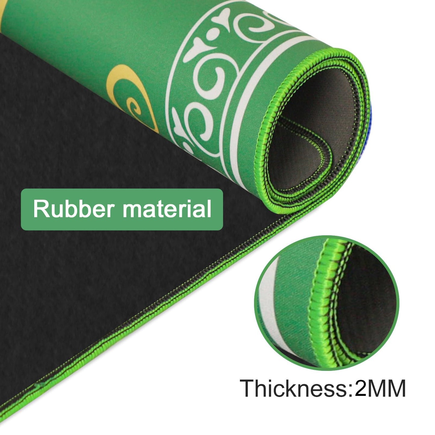 GUSTARIA Mahjong Mat – Anti-Slip 31.5x31.5 Table Cover with Carry Bag