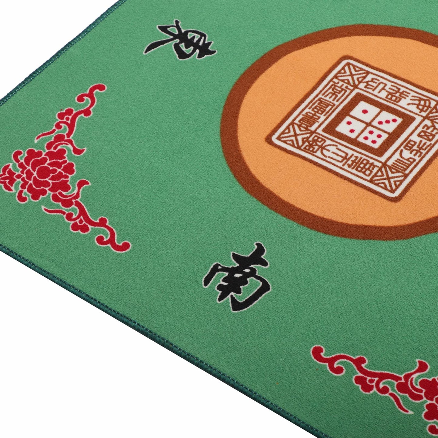 GUSTARIA Mahjong Mat – Anti-Slip, Noise-Reducing Table Cover for Mahjong, Poker & Card Games (Green, 31.5 in)