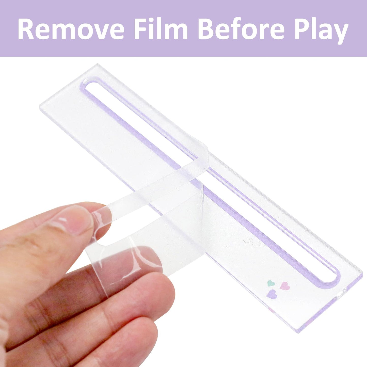 GUSTARIA 1 PCS Card Reader for Mahjong (Purple) – Acrylic, Rules Helper