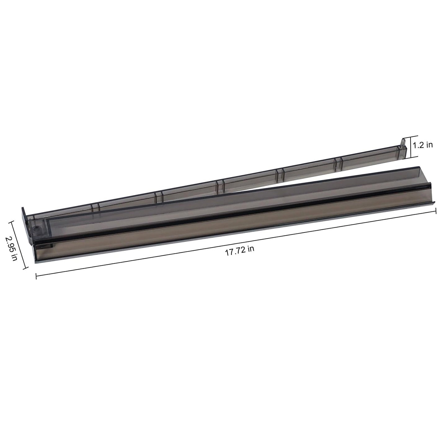 GUSTARIA Mahjong All-in-One Rack & Pusher – Clear Acrylic, 4-Pack (Black)