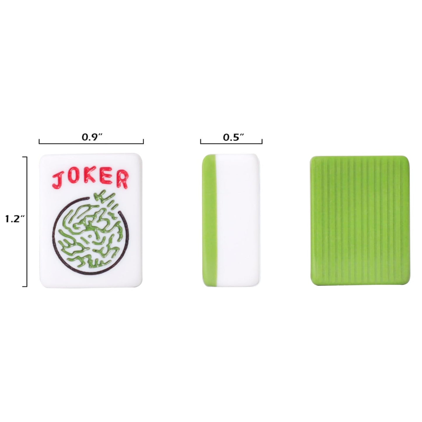 GUSTARIA American Mahjong Game Set - 166 Green Tiles, 4 Racks & Carrying Bag
