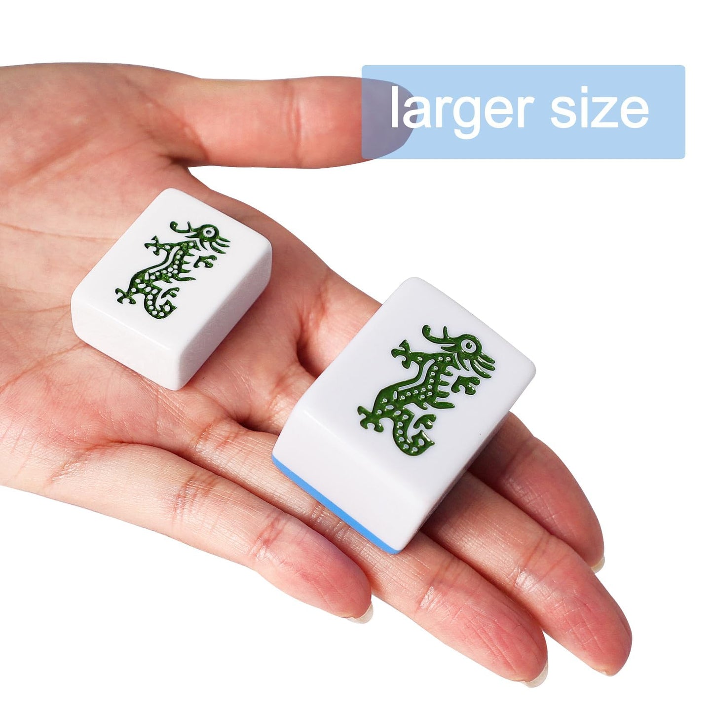 GUSTARIA American Mahjong Game Set – 166 Large 1.5-Inch Tiles with Blue Carrying Bag