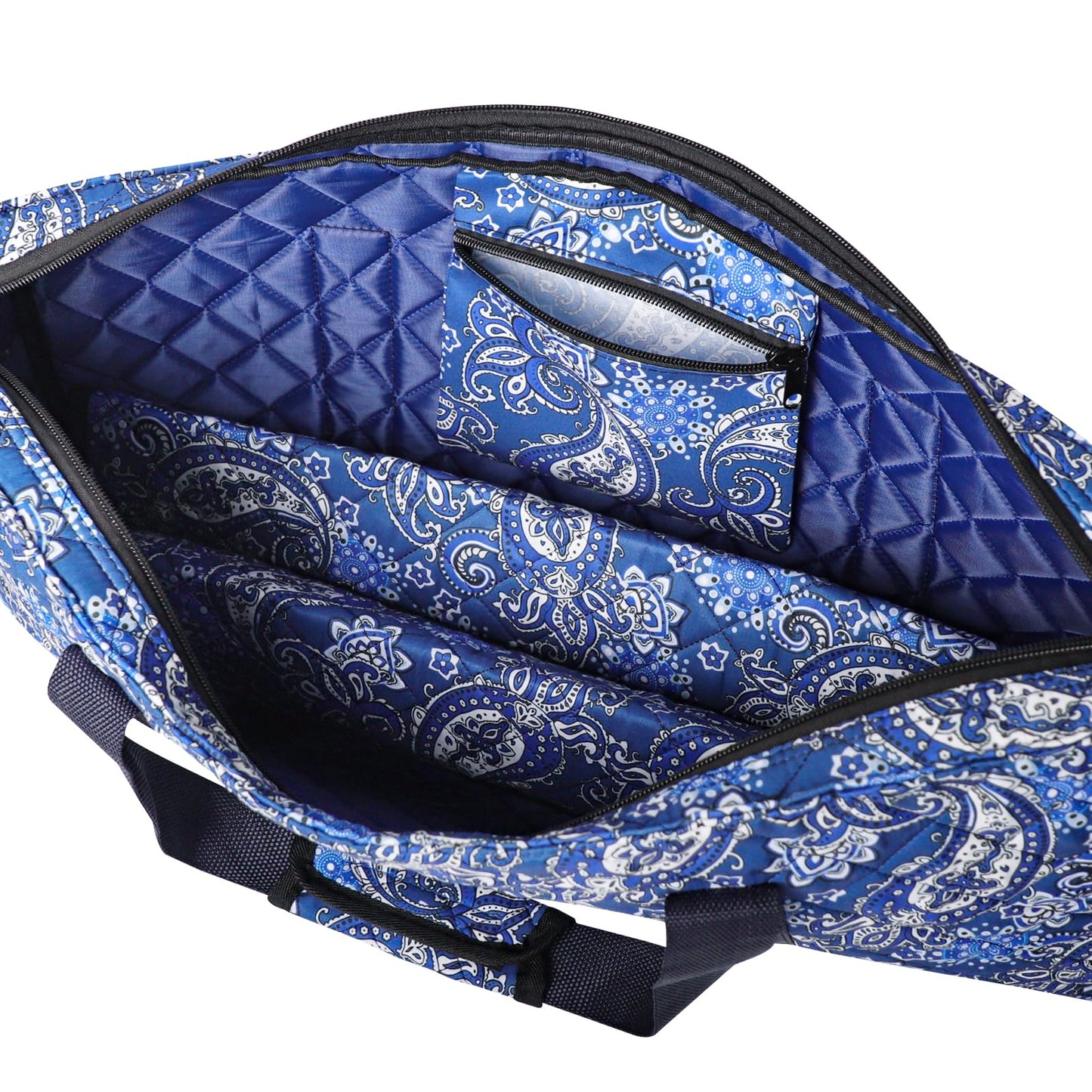 GUSTARIA Empty Mahjong Bag — Blue Printed Case for American Mahjong Set (Case Only)