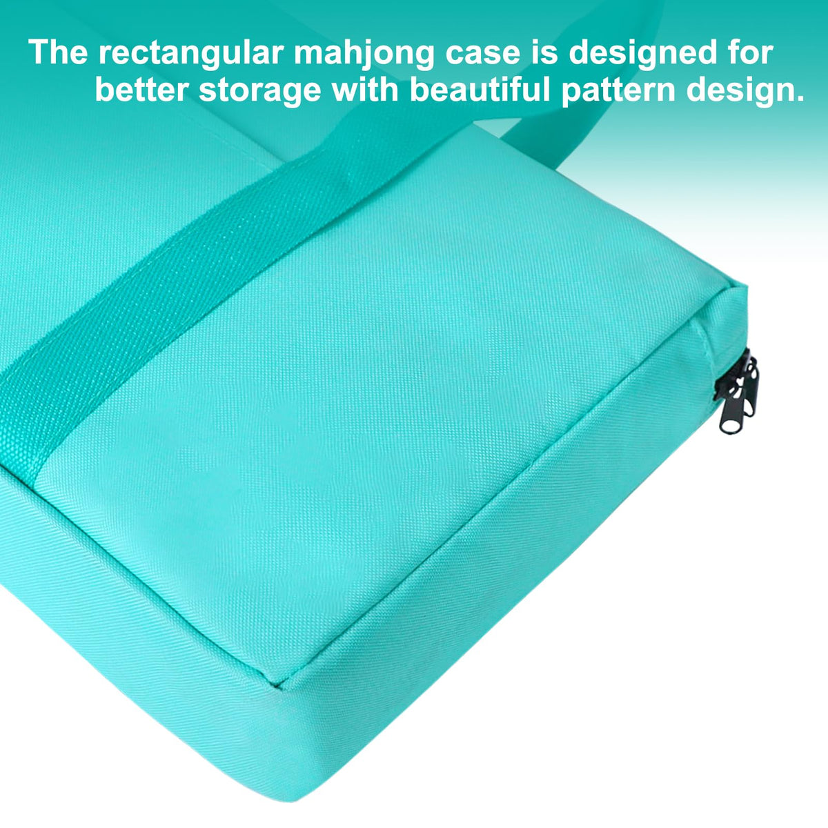 GUSTARIA Empty Mahjong Bag – Light Green Case with Two Wrappers (Case Only)