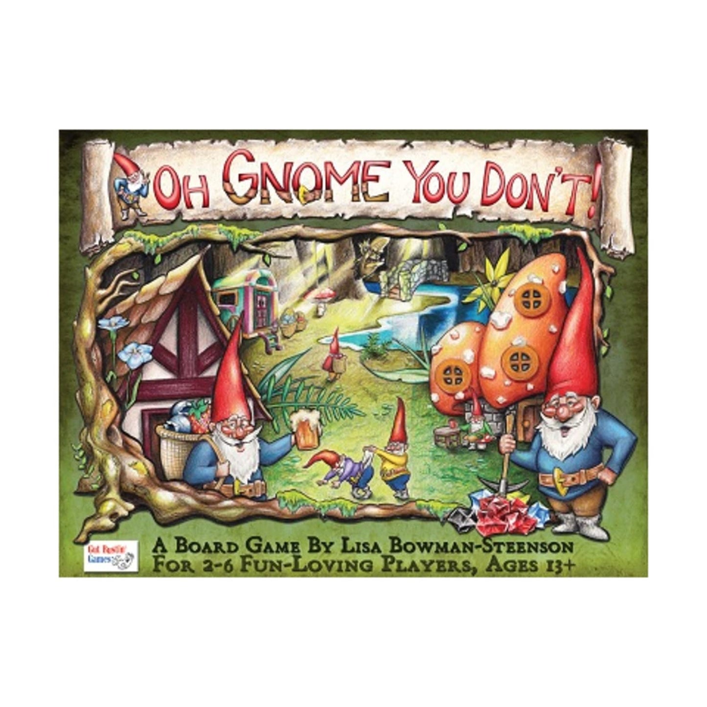 Gut Bustin' Games Oh Gnome You Don't Board Game — 2–6 Players, 90-Minute Forest Adventure