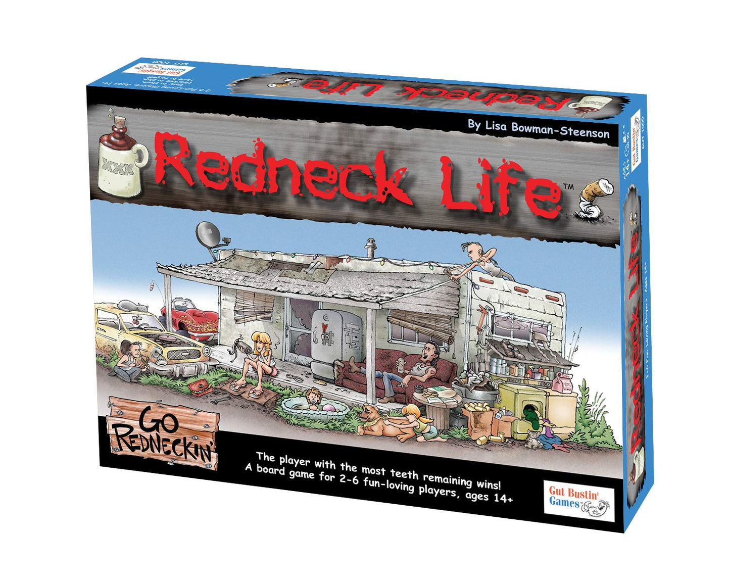 Gut Bustin' Games Redneck Life Board Game – Hilarious Americana for 2-6 Players