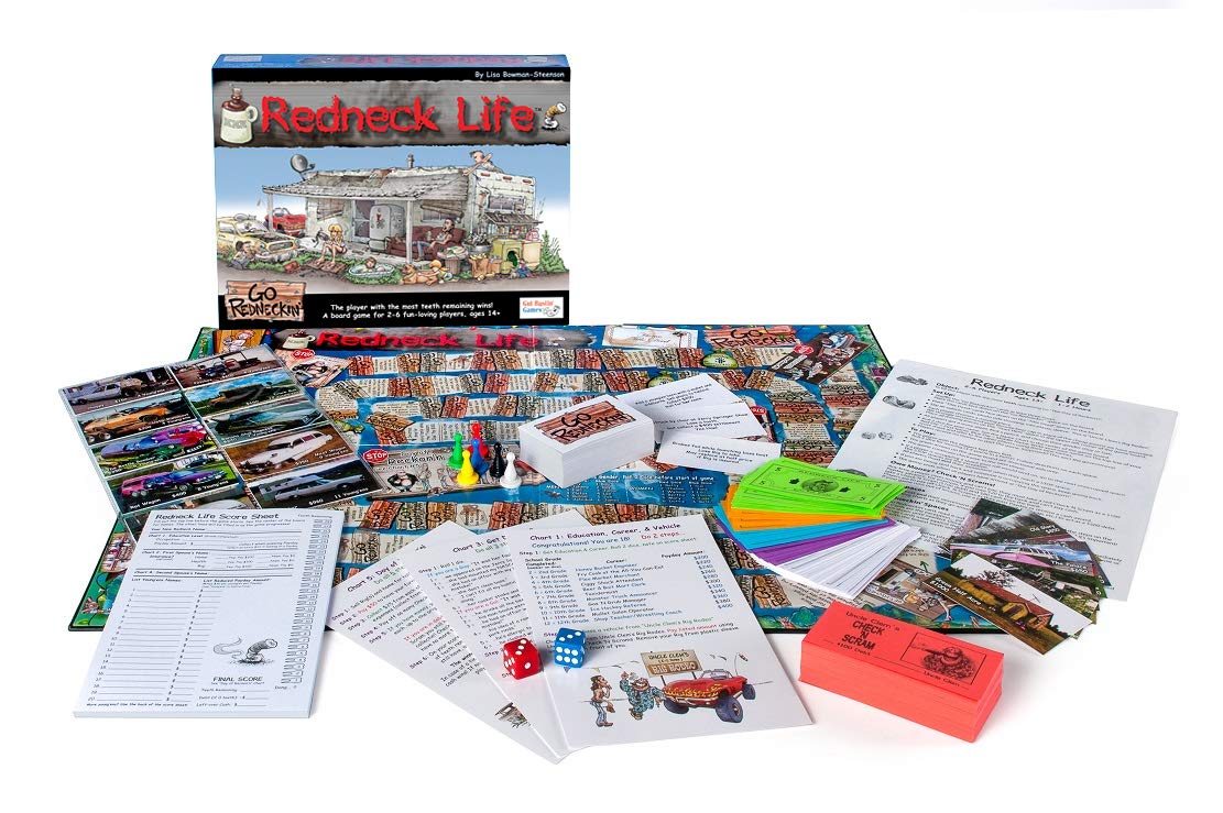 Gut Bustin' Games Redneck Life Board Game – Hilarious Americana for 2-6 Players