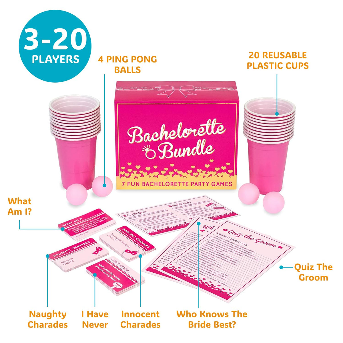 Gutter Games Bundle for Bachelorette Parties — Fun & Engaging Party Games for Bridesmaids & Friends