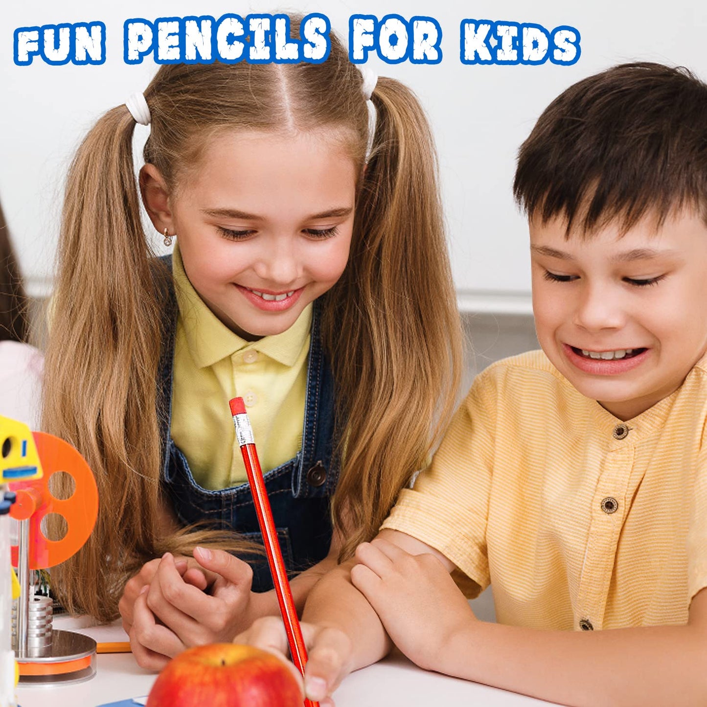 Guuozzli 48-Piece Flexible Soft Pencils with Erasers – Bendable Multicolor Pencils for Kids
