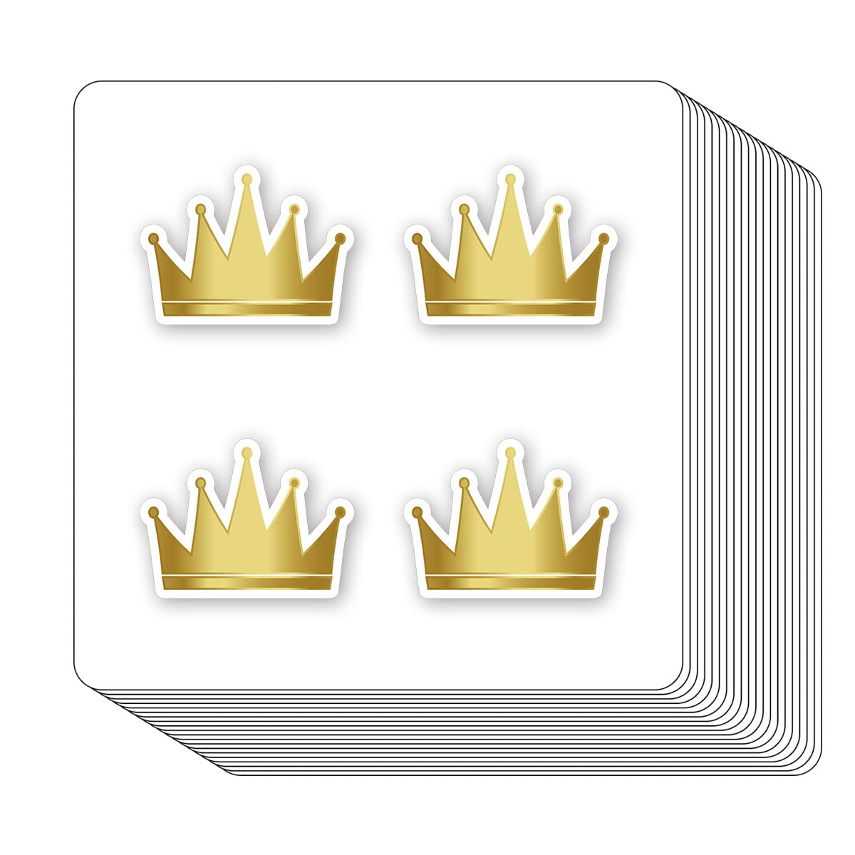 GUVSPTI Crown Stickers 1in – 80-Pack for Scrapbooking, Arts & Crafts