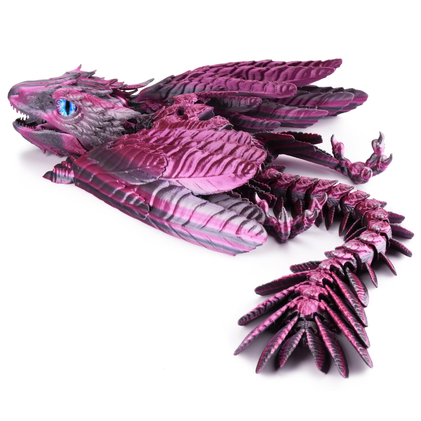 Guwewu Feathered Wyvern Dragon – Articulated 3D Printed Desktop Pet (Stellarscale)