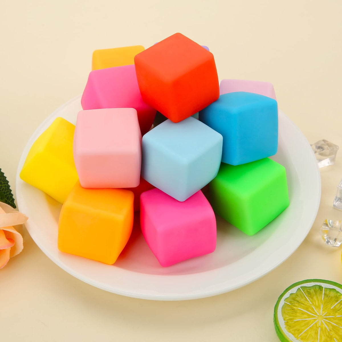 GWAHSA Squishy Fidget Toys – 24 Pack Stress Cubes for Focus