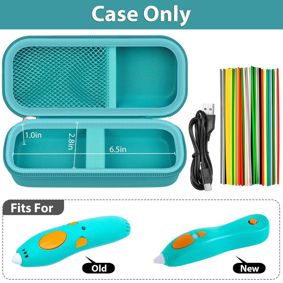 GWCASE Case for 3Doodler Start+ Essentials – Compact Travel Organizer (Box Only), Dark Green
