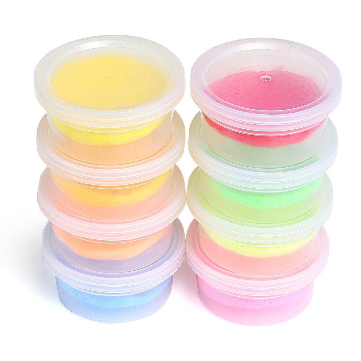 GWHOLE Slime Containers with Lids – 20 Pack, 4.5oz Plastic Storage for Slime, Beads & Floam