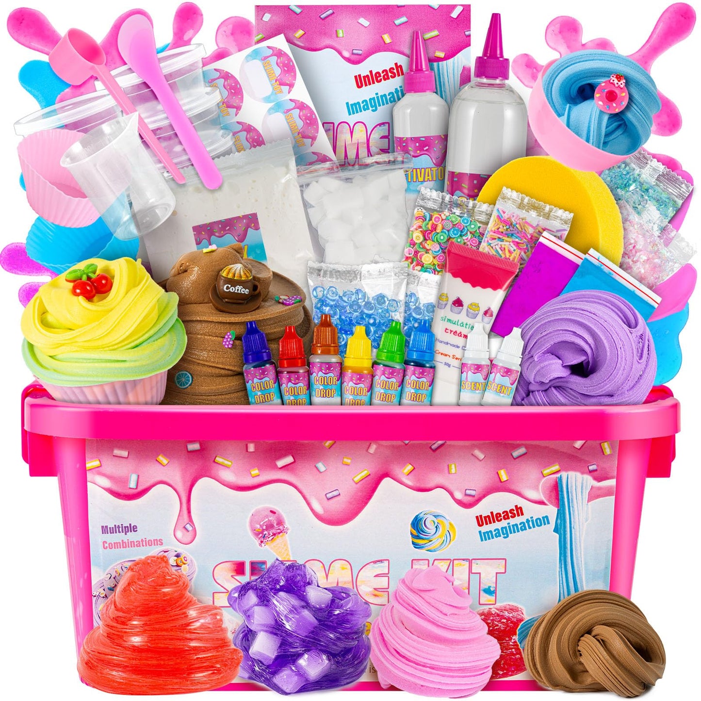 GXYSLM Jumbo Slime Kit – All-in-One Slime Making Set for Butter & Confetti Slime